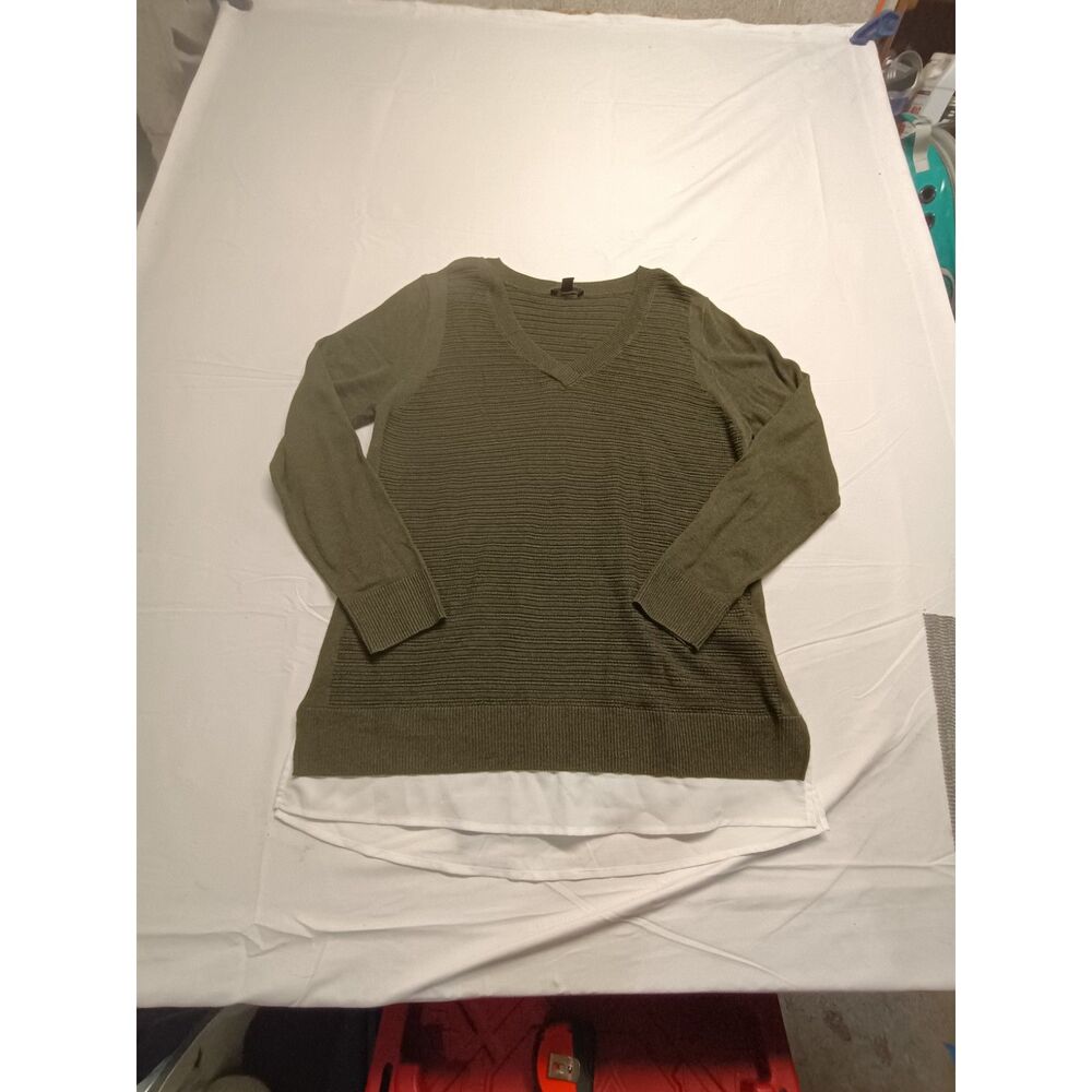 Hilary Radley Size L Green Long Sleeve Sweater